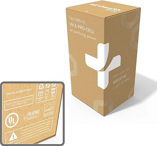 Miniatura 7 de Skye - Purificador de aire de 5 etapas con H-13 HEPA, UVC y PRO-Cell, lámpara de repuesto, paquete de filtros de repuesto