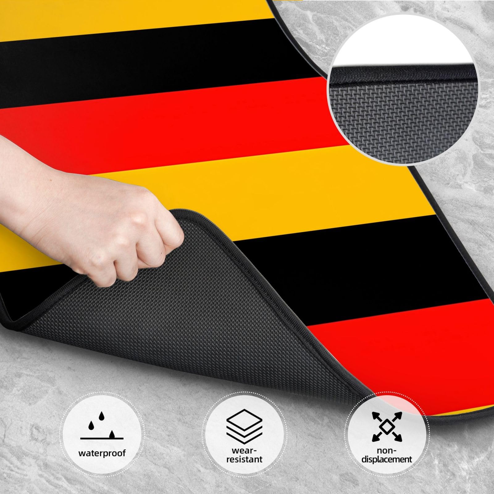 Lot de 4 tapis de sol en néoprène imperméable pour voiture