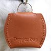 Dapper Dog Leather Dog Tag Silencer Brown