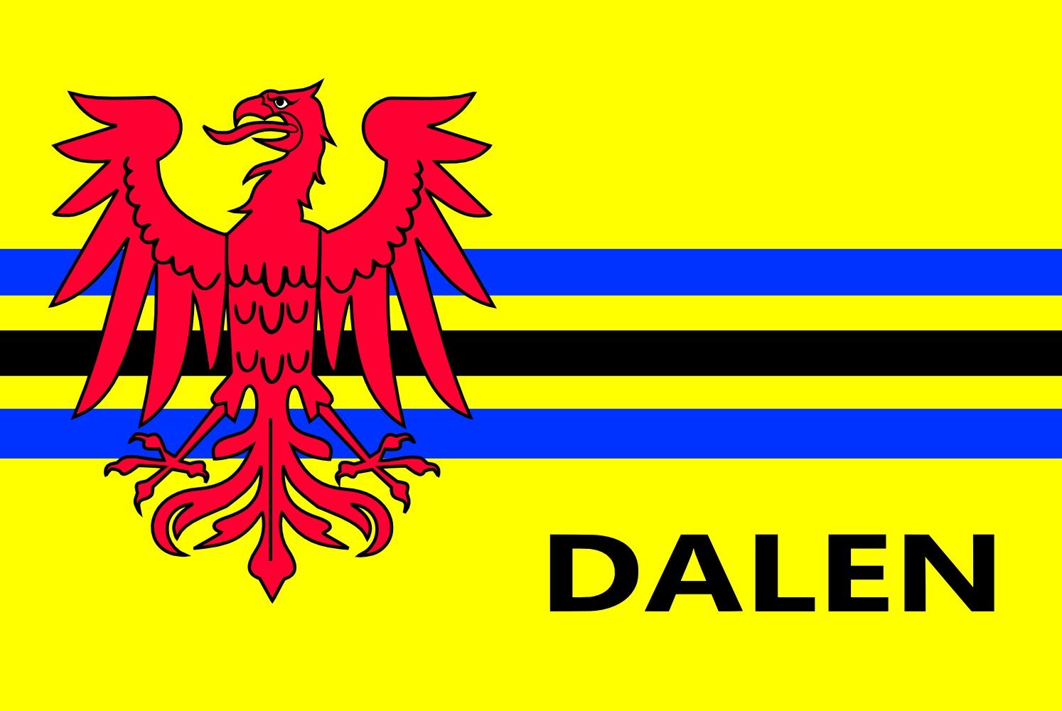 Dalen vlag grand drapeau néerlandais de tradition hollandaise