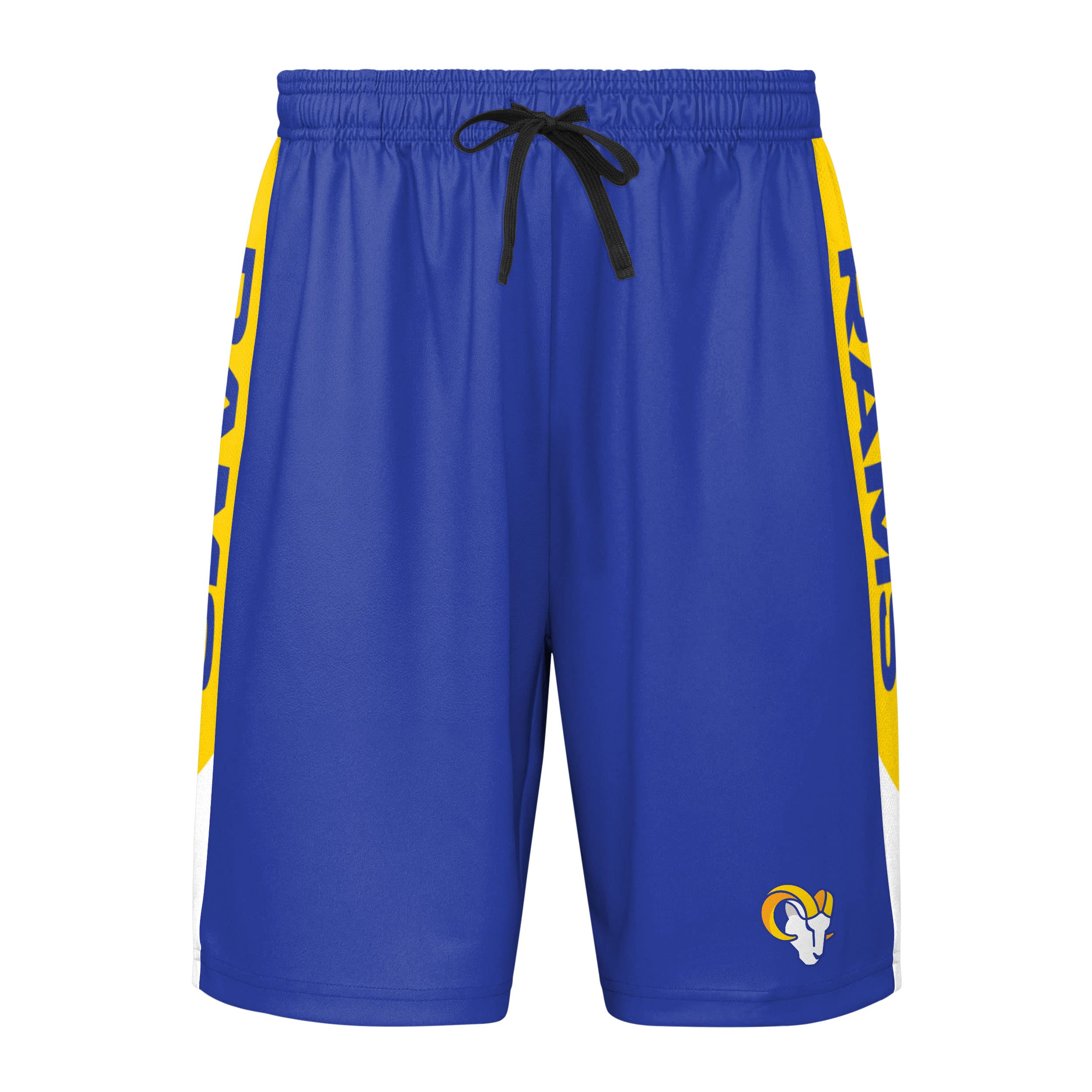 FOCO Men's NFL Side Stripe Training Short, Los Angeles Rams, X-Large
