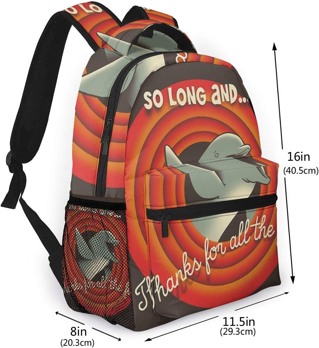 Harold Backpacks So Long Unisex Special Backpack with DIY Pattern High School/College Schoolbag for School/Outdoor/Camping/Travel