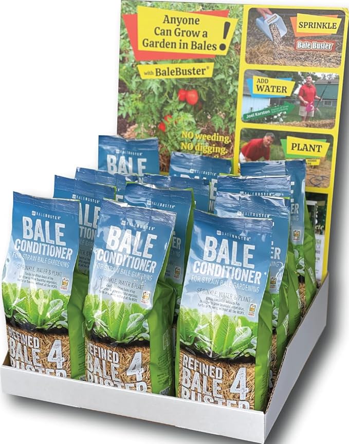 BaleBuster4 Fórmula para preparar jardín de pacas de paja miniatura 4