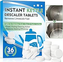 20 x Electric Kettle Descaler Tablets - Quick Limescale Remover for Kettles, Coffee Machines, Steam Iron, Easy to Use and Environmentally Friendly (36 Tablets)