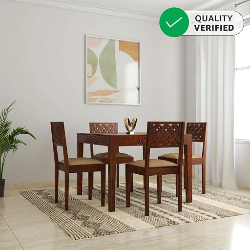 Solimo Karina 4 Seater Dining Table and Chair Set