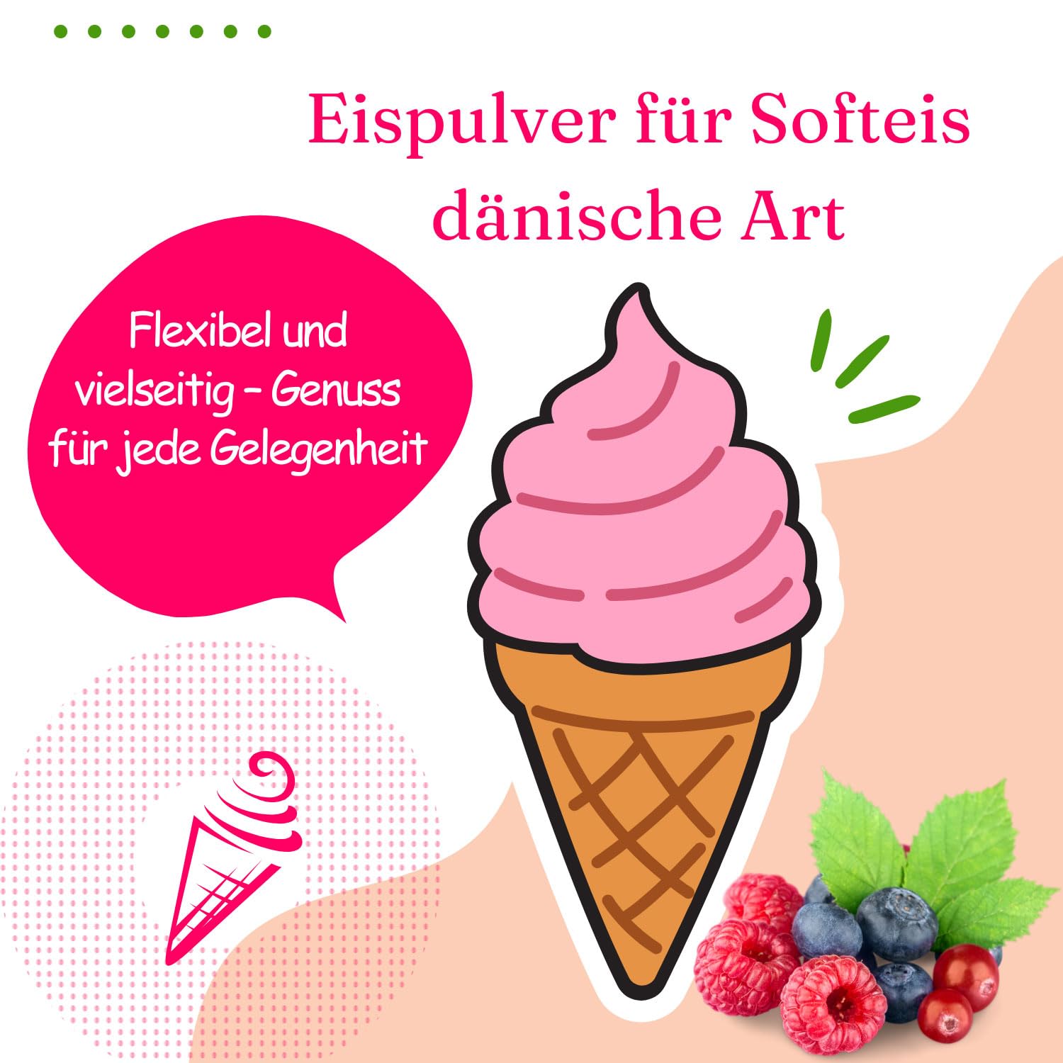 Gino Gelati Erdbeere Dänisches Softeis Pulver 10 Kg, fruchtiger Geschmack, verschiedene Geschmacksvarianten, schnell und einfach Zubereitet, Made in Germany, Eis selber machen