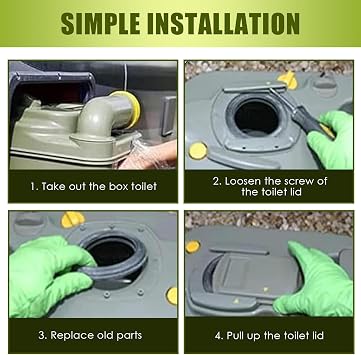 110 mm Cassette Toilet Lip Seal 23721 Compatible with Thetford C2 C3 C4 C200 C250 C400 C500 Models for Motorhome Caravan Waste Tanks RV Toilets Gasket Seal Parts Replacement