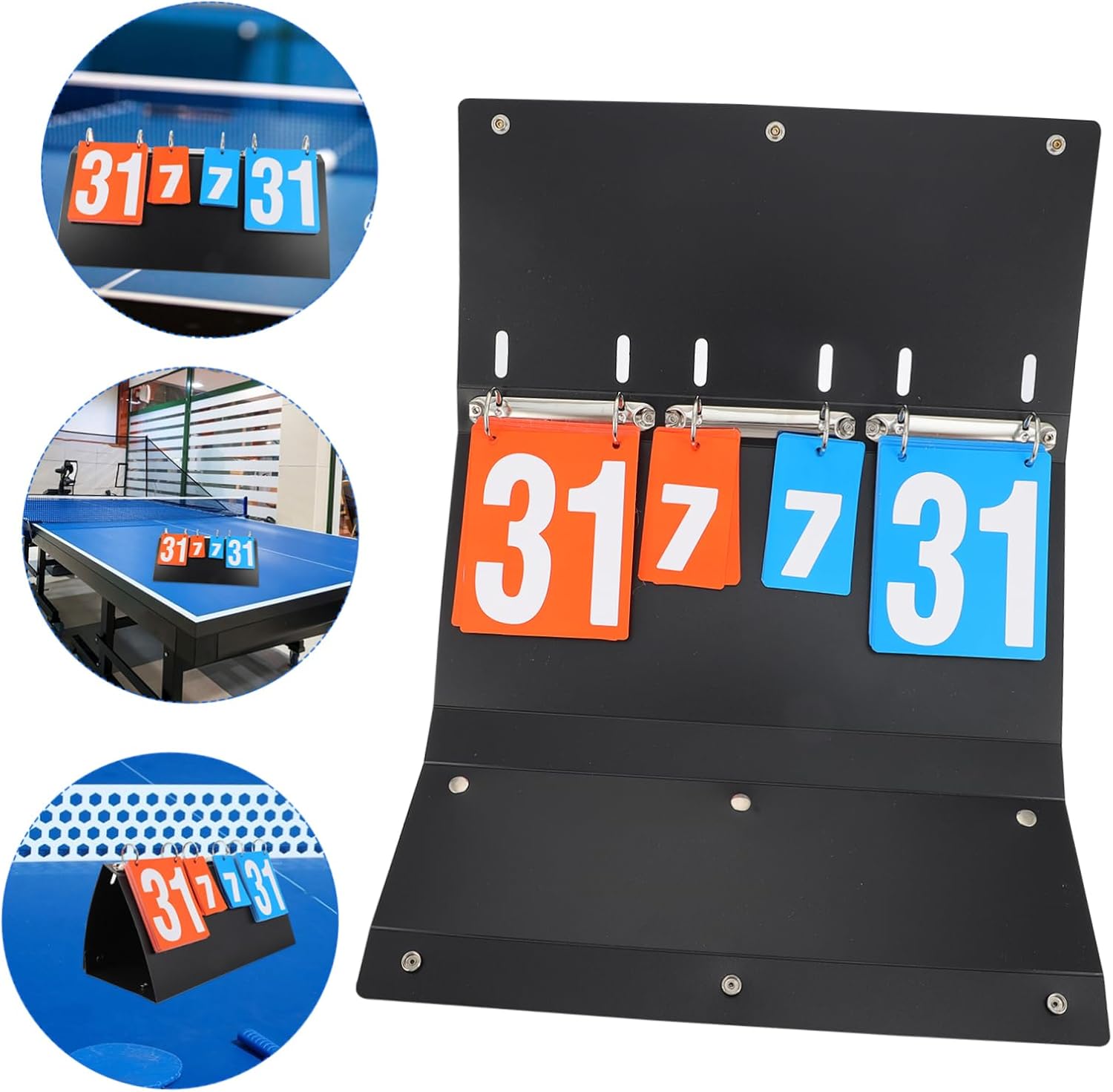 Professional Sports Scoreboard Score Keeper for Table Tennis Volleyball Badminton Matches Easy to Read Durable and Practical Scoring System