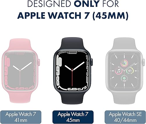 Miniatura 2 de ArmorSuit Paquete de 8 protectores de pantalla para Apple Watch 7 de 1.772 pulgadas (1.772 in), película mate antideslumbrante MilitaryShield -