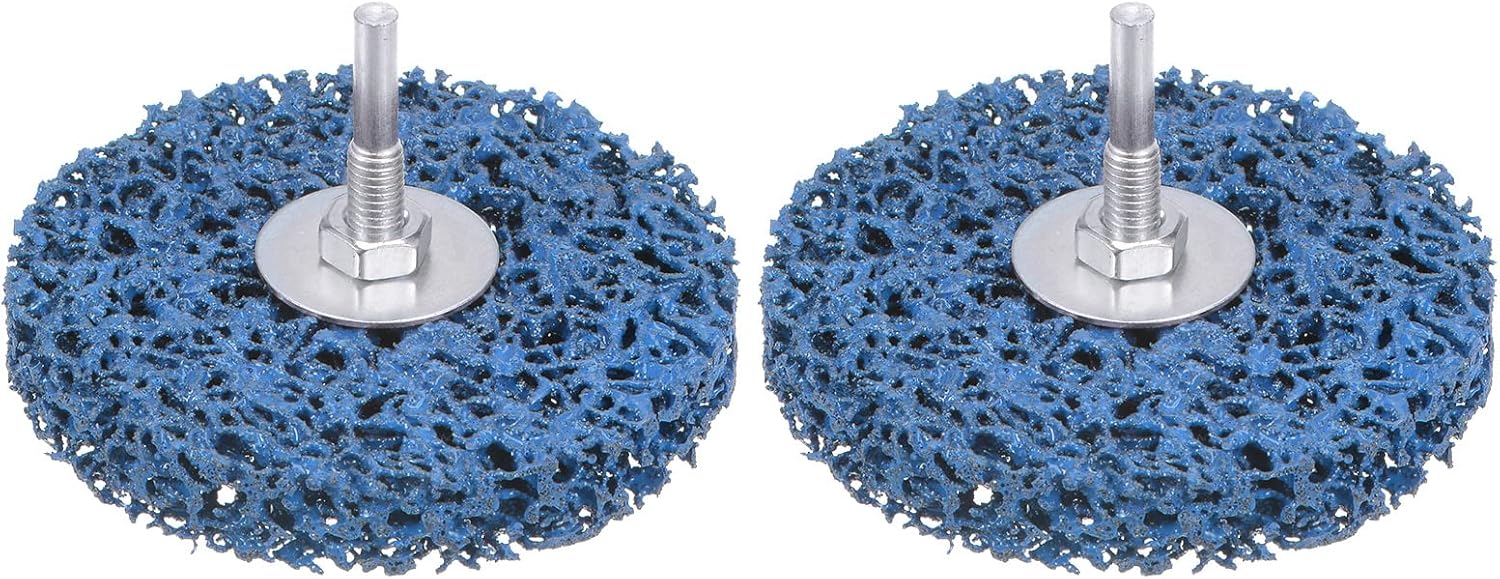 sourcing map 2pcs Paint Stripping Disc Drill Attachment 4" x 1/2" with