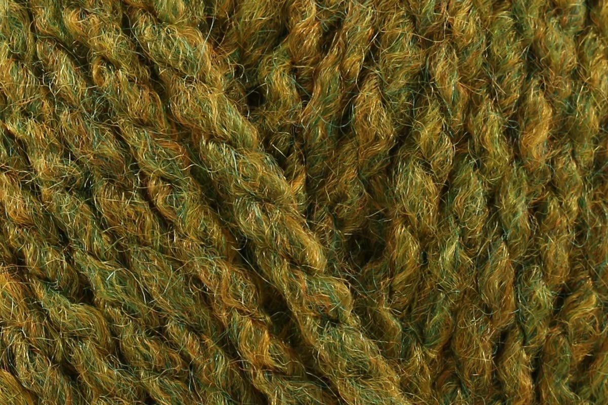 Stylecraft Highland Heathers Aran Weight Tweed-Effect Crochet Yarn, 100% Acrylic Knitting Wool for Garments Accessories, Cabling Lace work - 100g Ball - Gorse (3743) - Single (1 Ball)