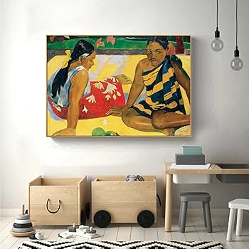 Amazon.co.jp: ポール・ゴーギャン ウォールアート - タヒチの女性二人