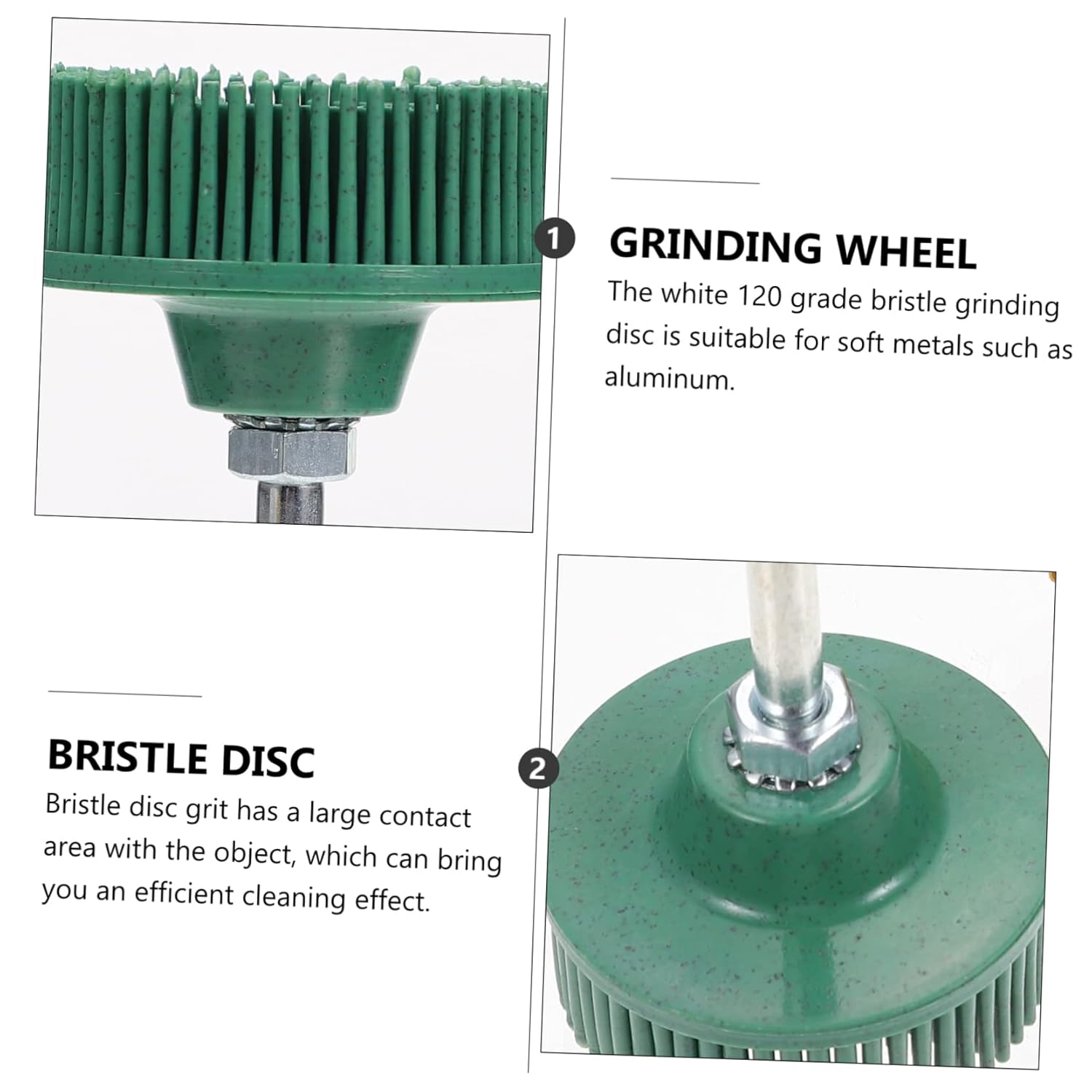 6pcs Polishing Bits Bristle Discs Wire Brush for Drill Grinding Wheel Brush for Burr Removal