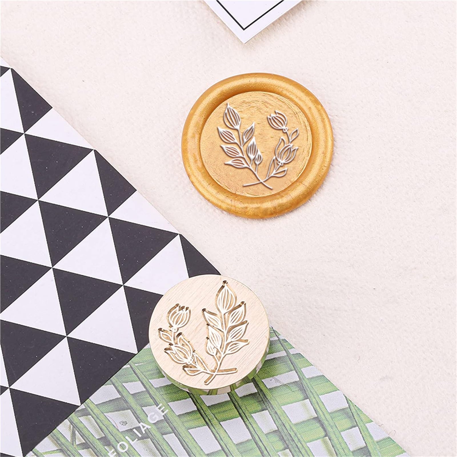 Siegelwachs Wachssiegel-Stempel-Set, Löffel, Ofenkerzen, Twizeer | For DIY Scrapbooking Hochzeit Umschlag Einladung Dekoration Papierkarte