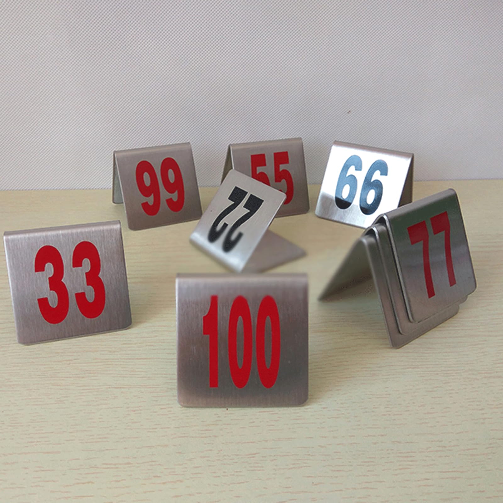 Tarjetas de Mesa de Restaurante de Metal, Soporte para menú de Mesa, Soporte para números, Soporte poporte para Tarjetas de Mesa, Sentarse, señal de Comida, Etiqueta para Notas