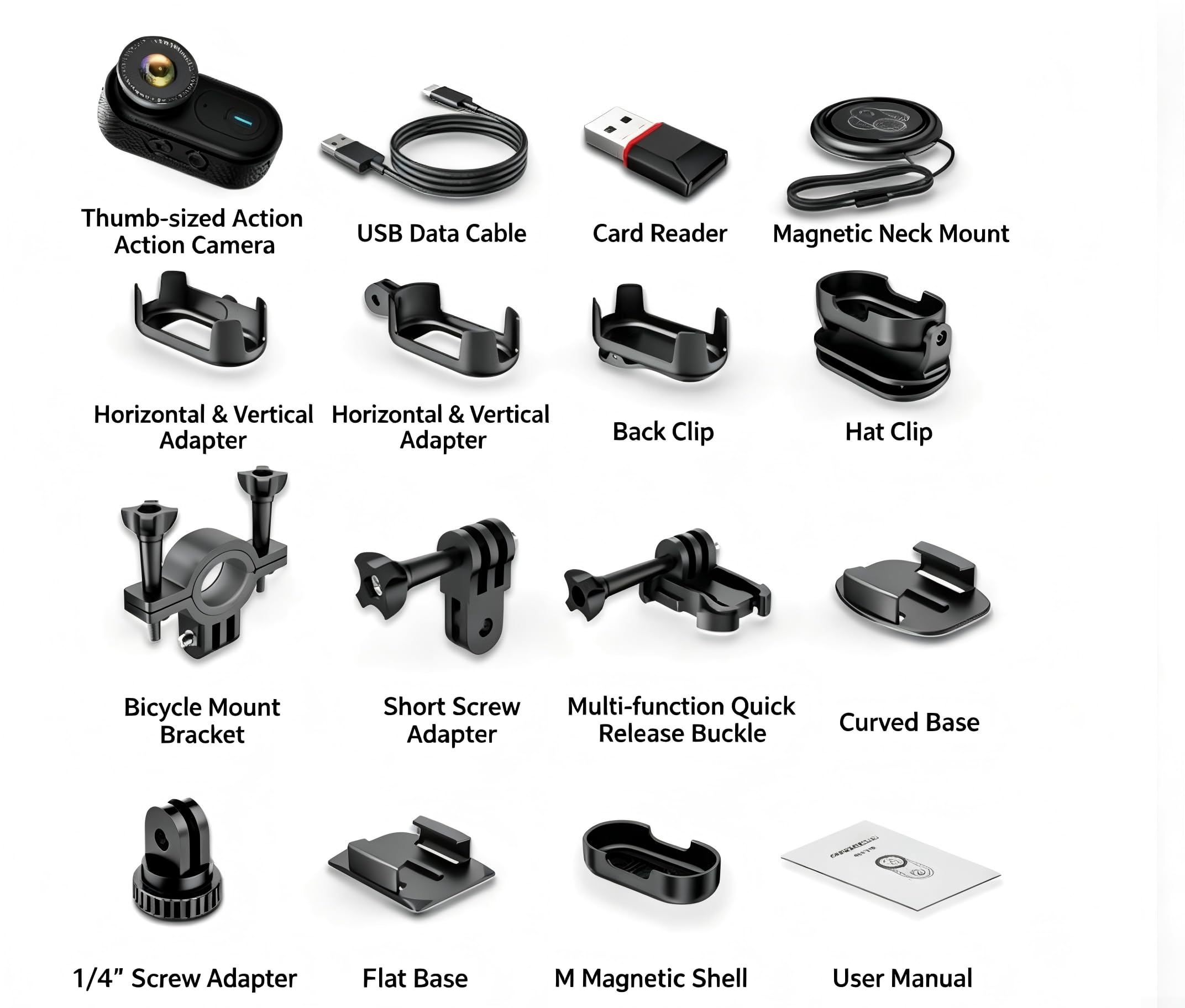 Macchina fotografica di azione compatta impermeabile della macchina | Telecomando WiFi 4X per zoom 170 gradi grandangolare fotocamera impermeabile con kit di accessori