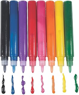 Color Suncatcher Paint Pens - Set of 8 Colors - Safe and Non Toxic - Crafts Sets for Kids