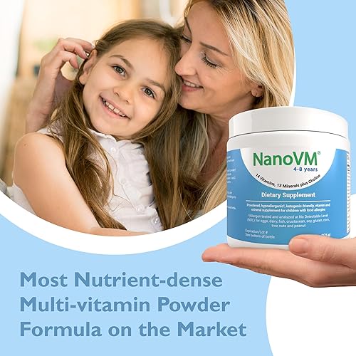 Miniatura 7 de Solace Nutrition NanoVM 4-8 970oz sin sabor en polvo hipoalergénico sin carbohidratos suplemento de vitaminas y minerales diseñado específicamente
