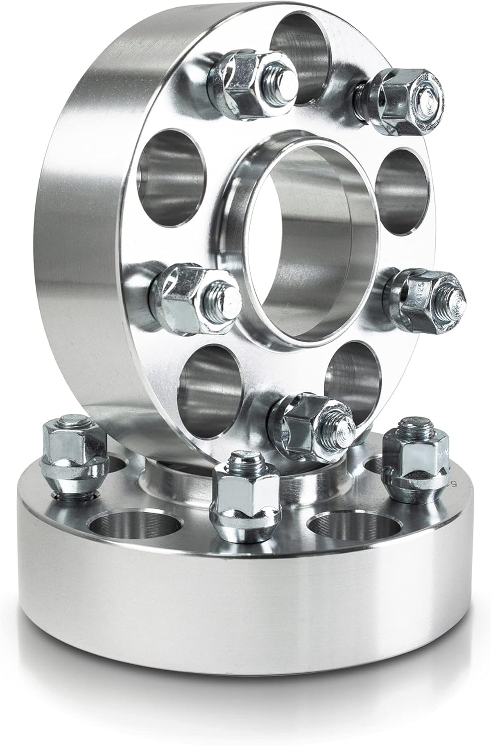customadeonly wheel spacers 1.5" 5x4.5(5x114.3) hubcentric - 6061-t6 forged 67.1mm cb, m12x1.5 studs, for hyundai genesis/veloster, kia soul/optima, mazda 3/5/mx-5, mitsubishi evo 8-10/eclipse (2pc) silver 38mm (2pc)