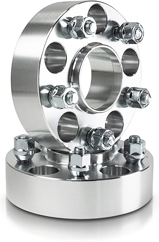 Customadeonly 4 espaciadores de rueda centrados en cubos de 2 pulgadas (1.969 in), patrón de pernos 5x5.5 5x139.7 14x1.5 compatibles con Ram 1500