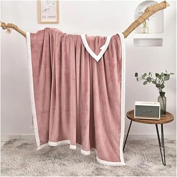 Solid Soft Print Thin Summer Blankets Throws Flannel Fleece Double-Side Plaids Microfiber Bedsheet,Bedding