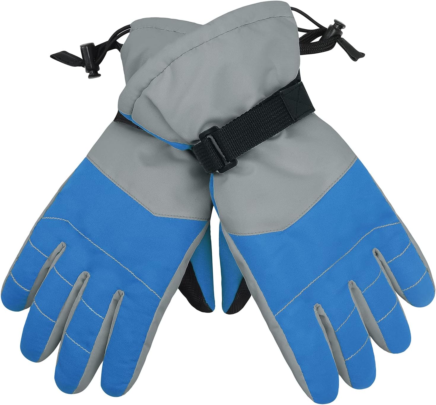 American Trends Kids Waterproof Winter Gloves with Zip Pocket Snow Ski Gloves Boys Girls Toddler Touchscreen Snowboard Gloves - Image 3