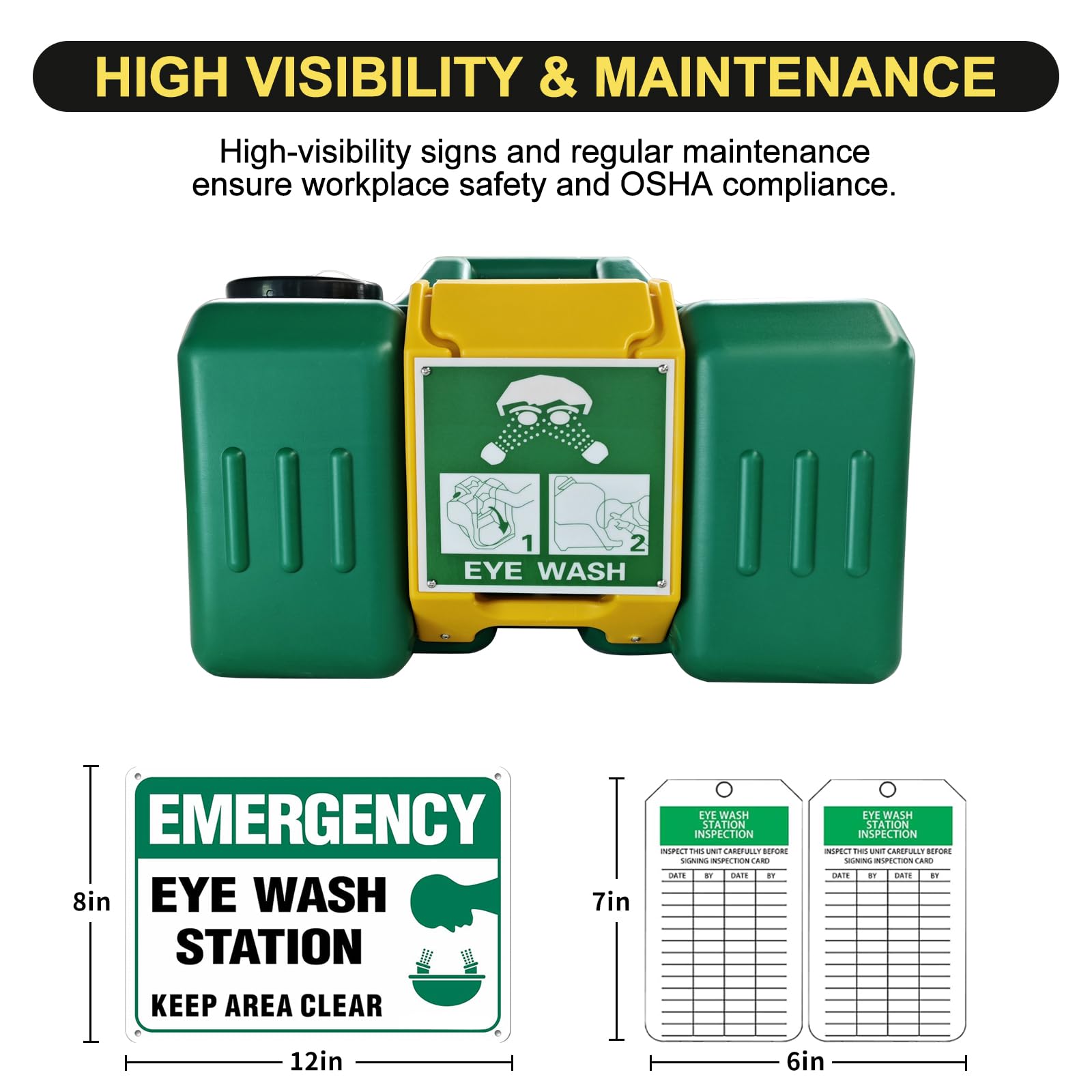 Portable Eye Wash Station - OSHA Approved -5