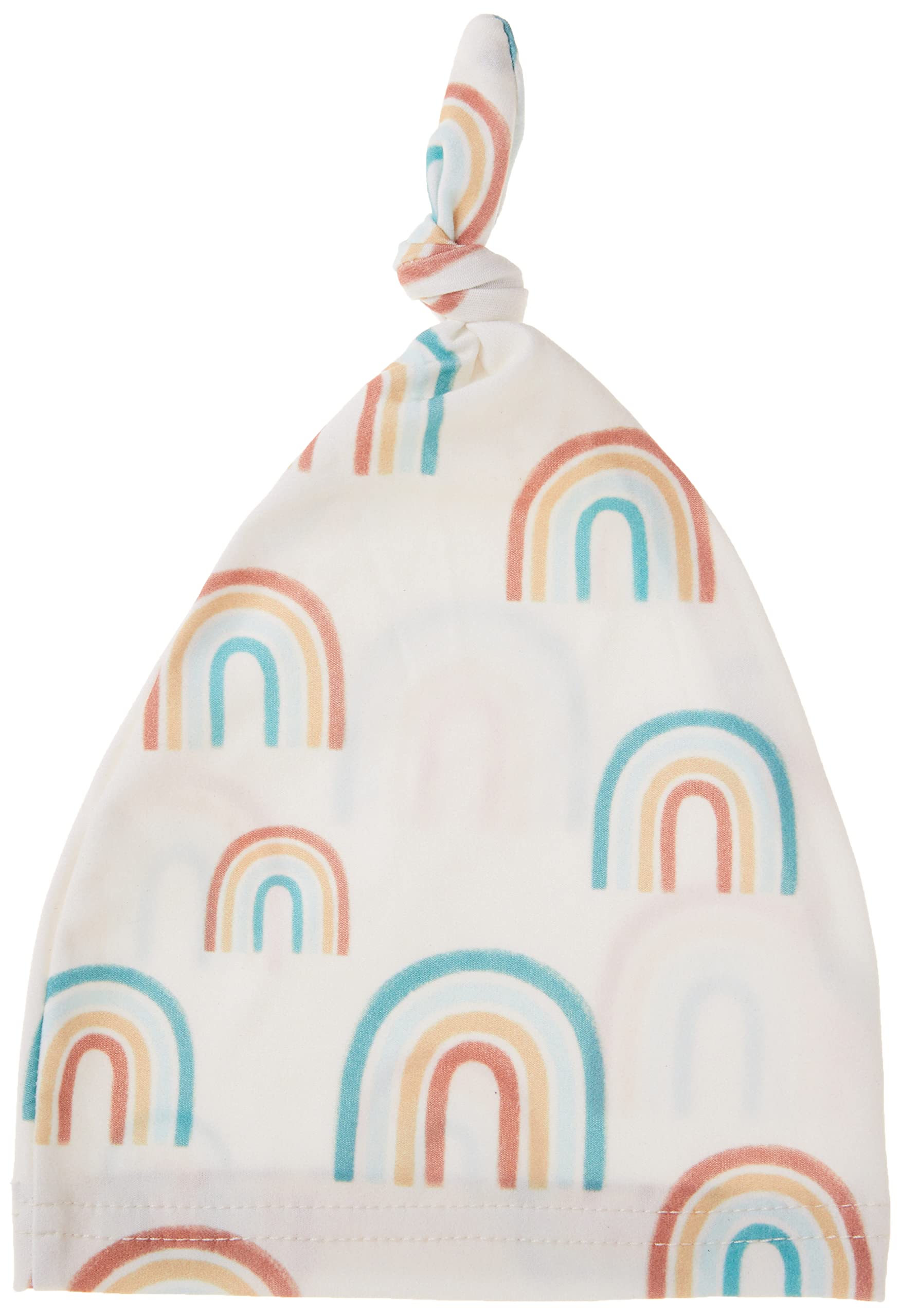 Itzy Ritzy Zestaw do owijania kokonu i kapelusza, Cutie Cocoon zawiera kartę z ogłoszenia nazwy i pasujący zestaw kokonów i czapek z dzianiny dżersejowej, idealny do zdjęć noworodków, od 0 do 3 miesięcy, ponad tęczą