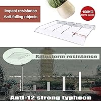 Vista 5 de Toldo invisible para ventana, toldo para puerta, toldo arqueado para puerta, toldo de entrada para patio al aire libre, cubierta moderna