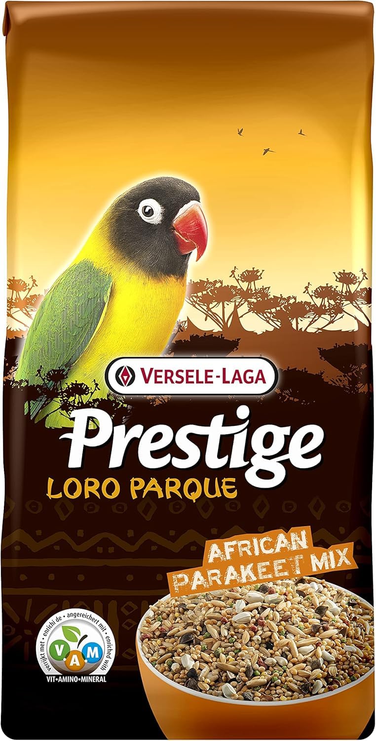 VERSELE-LAGA - Prestige Loro Parque African Parakeet Mix - Mélange de Graines Enrichi, Complet et Varié, 5x1kg
