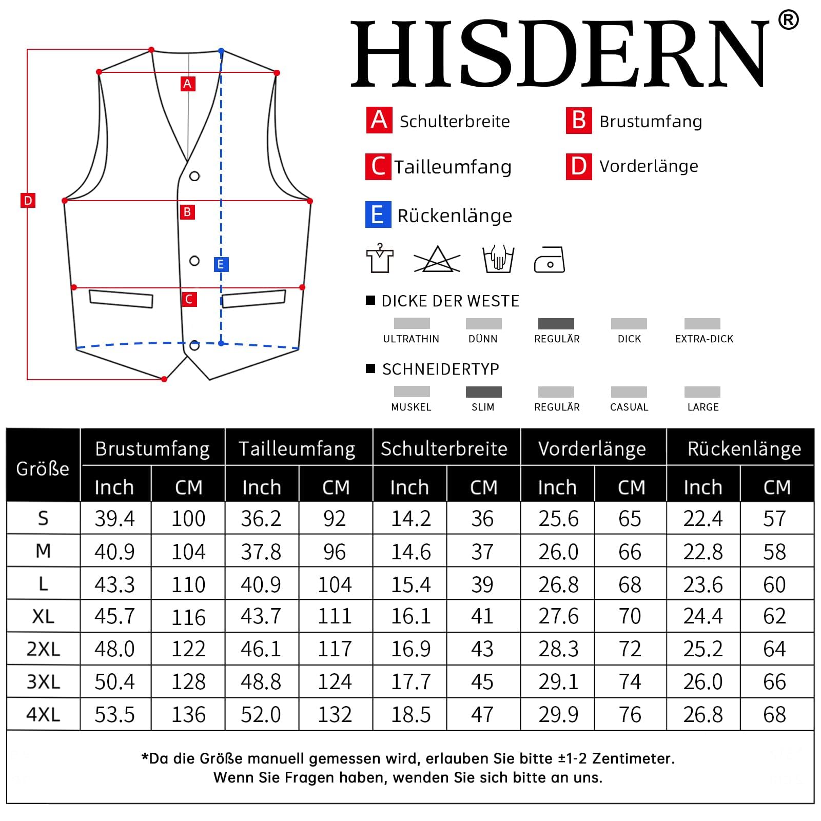 HISDERN Chaleco Traje Hombre Elegante Formal Clásico Color Liso Ajustable Chalecos de Vestir Hombre con 3 Botones Bolsillo para Boda Ceremonias Fiesta Negocio Eventos Regular Fit S-4XL