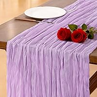 Vista 49 de Socomi - 10 caminos de mesa de gasa, estilo bohemio y rústico, para primavera, Pascua, bodas, fiestas, baby showers, cumpleaños y decoración, 120