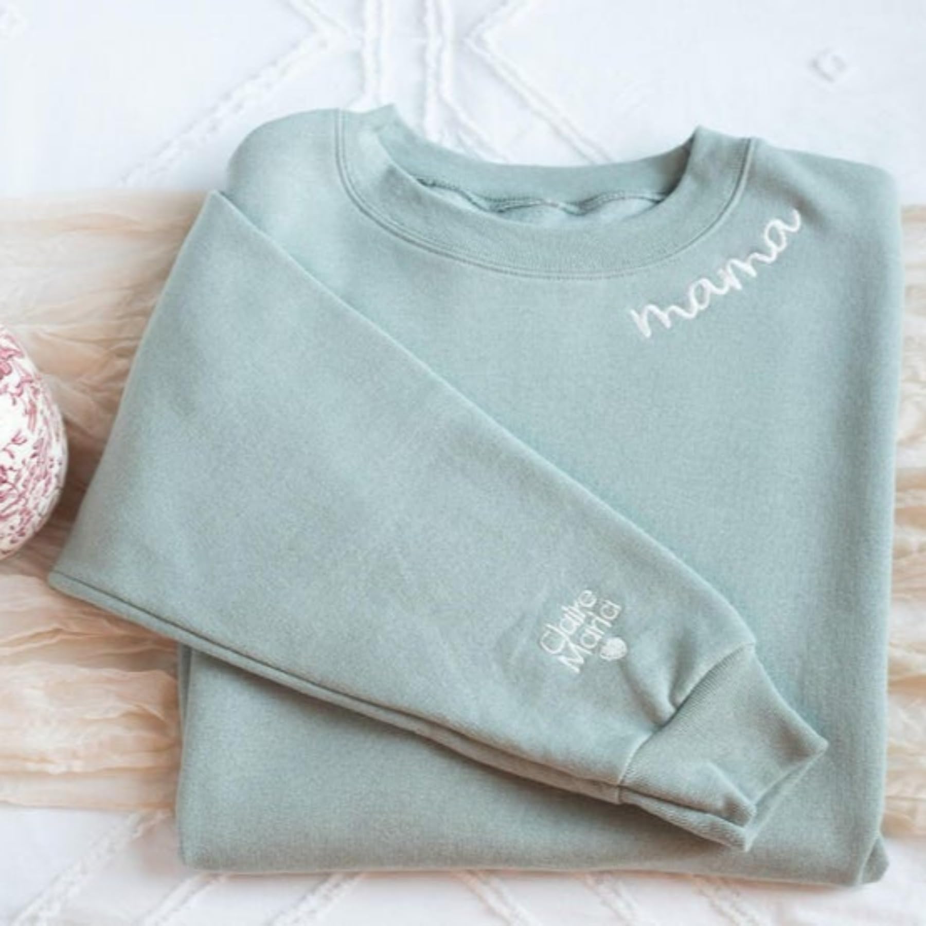 Sudadera bordada personalizada para mamá con mangas con nombres infantiles, traje de anuncio de embarazo, linda