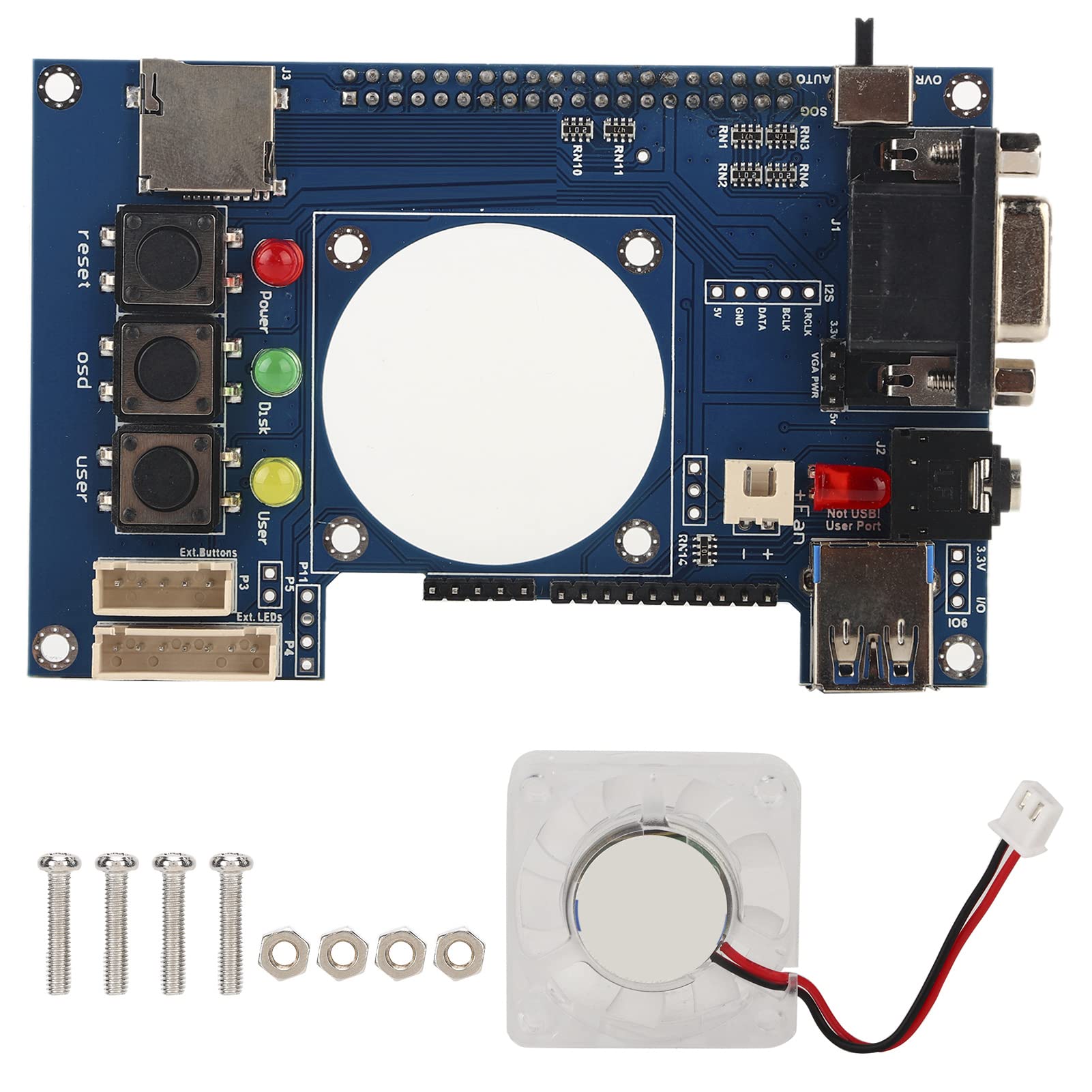 Scheda di Espansione FPGA, Modulo di Sostituzione Affidabile per Uscita Video Analogica VGA e Audio per Giochi Retro, PCB , 1 Pezzo