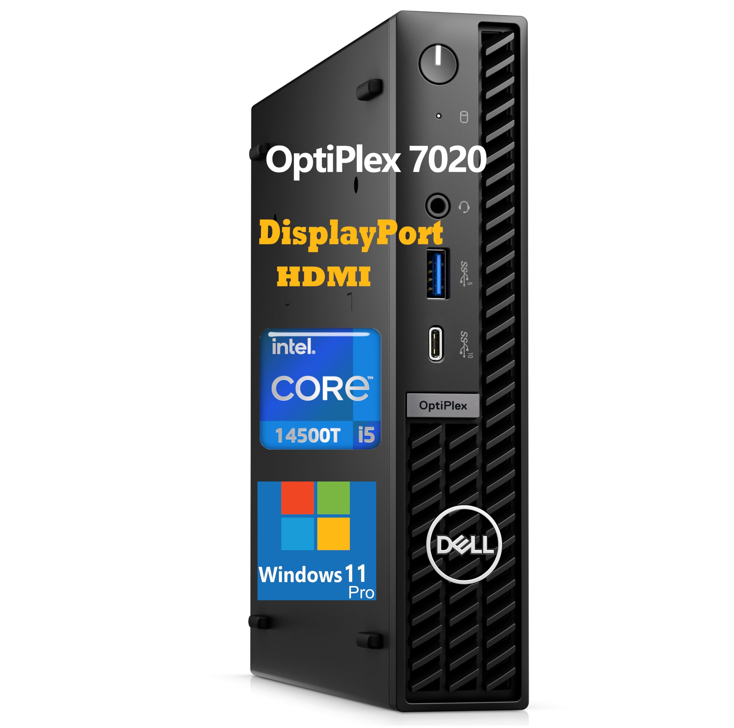 Dell OptiPlex 7020 Micro Desktop • Business Edition • Intel Core i5-14500T (14-Core, 20 Threads) • 16GB DDR5 • 512GB SSD • Dual DP + HDMI • Windows 11 Pro