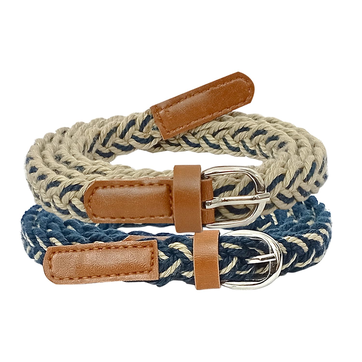 aakriti Women Cotton Braided Hand Made Casual Belt for Ladies | Handwoven Belt for Long Shirts and Dresses-picture-3