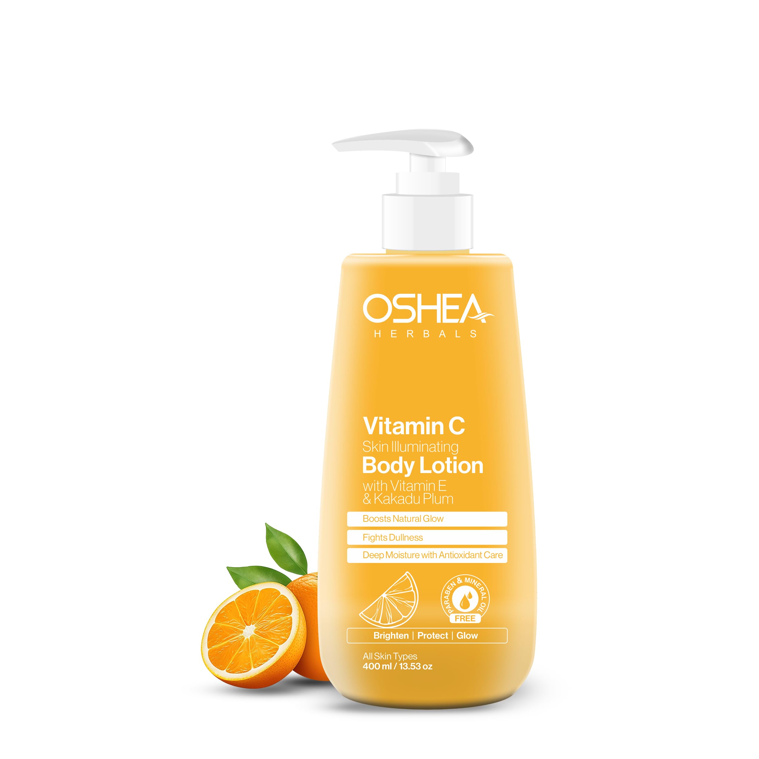 Oshea Herbals Vitamin C Skin Illuminating Body Lotion for Women & Men | Brightens & Hydrates Skin | Reduces Dullness & Pigmentation | Enriched with Vitamin E & Kakadu Plum | All Skin Types 400ml-image-5