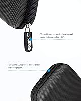 Vista 4 de ORICO Hard Drive Case 2.5 inch External Drive Storage Carrying Bag Waterproof Shockproof with Inner Size 5.5x3.5x1.0inch for Organizing HDD and
