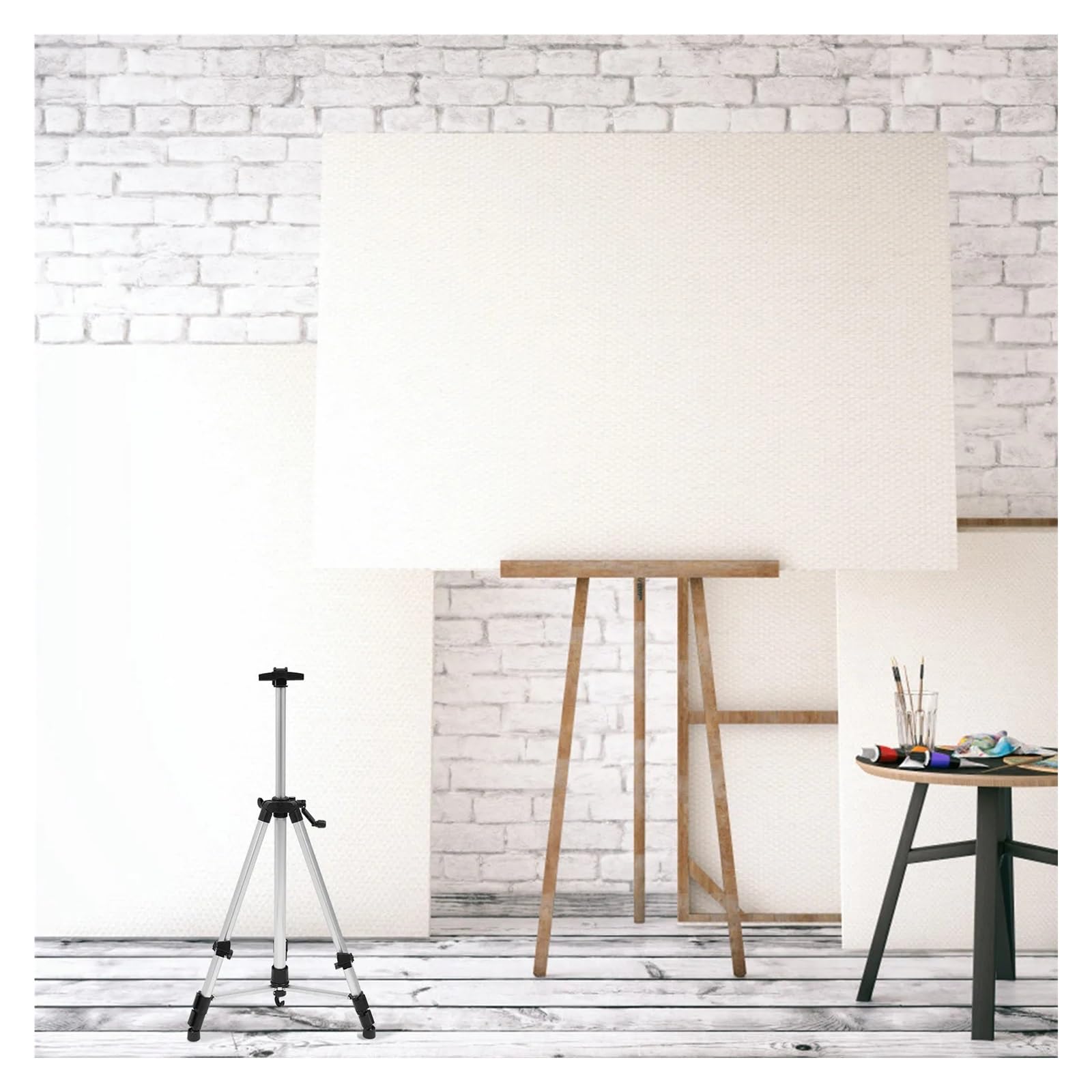Cavalletto treppiede pieghevole altezza regolabile supporto for pittura su tela in alluminio espositore for disegno for interni ed esterni Art