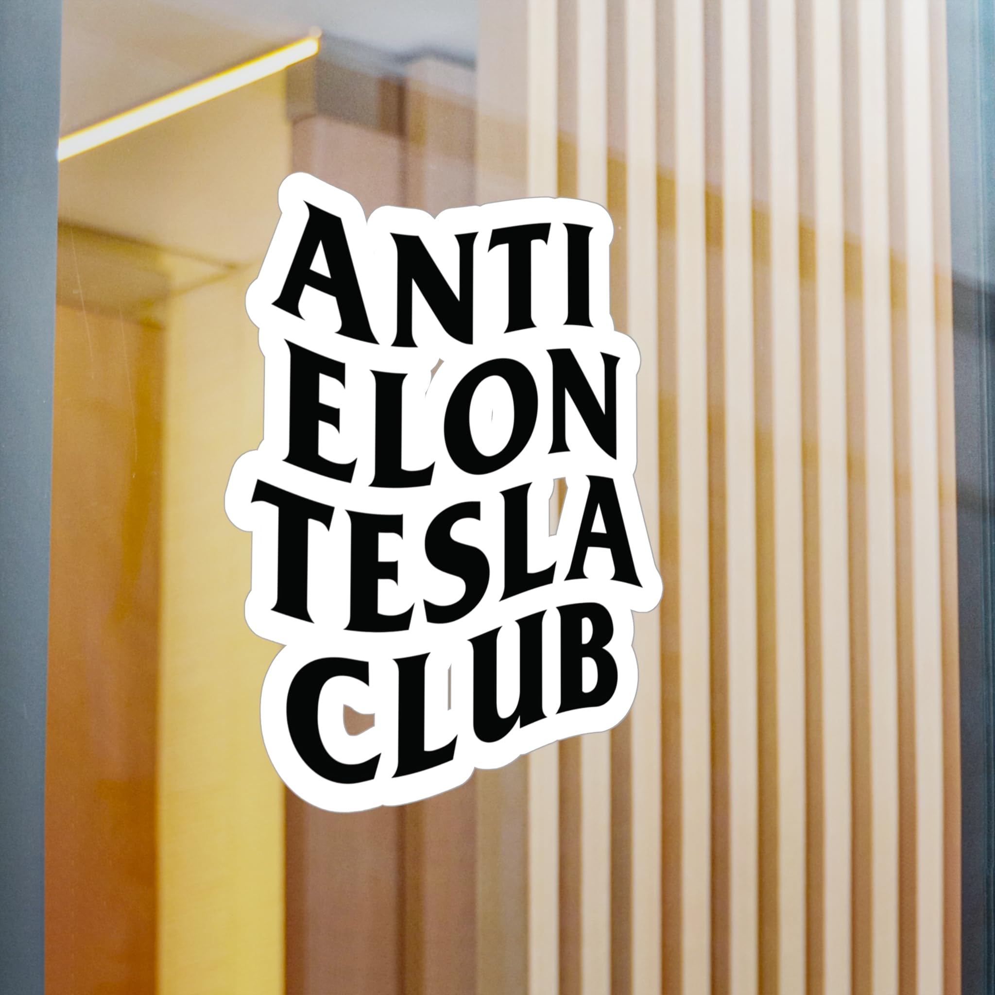 2Pack Anti Elon Auto Sticker Tesla Bumper Sticker Ik kocht dit voordat we wisten dat Elon gek was! Elon zuigt Tesla Model X Y 3 S Vinyl (Ronde Elon Went Carzy