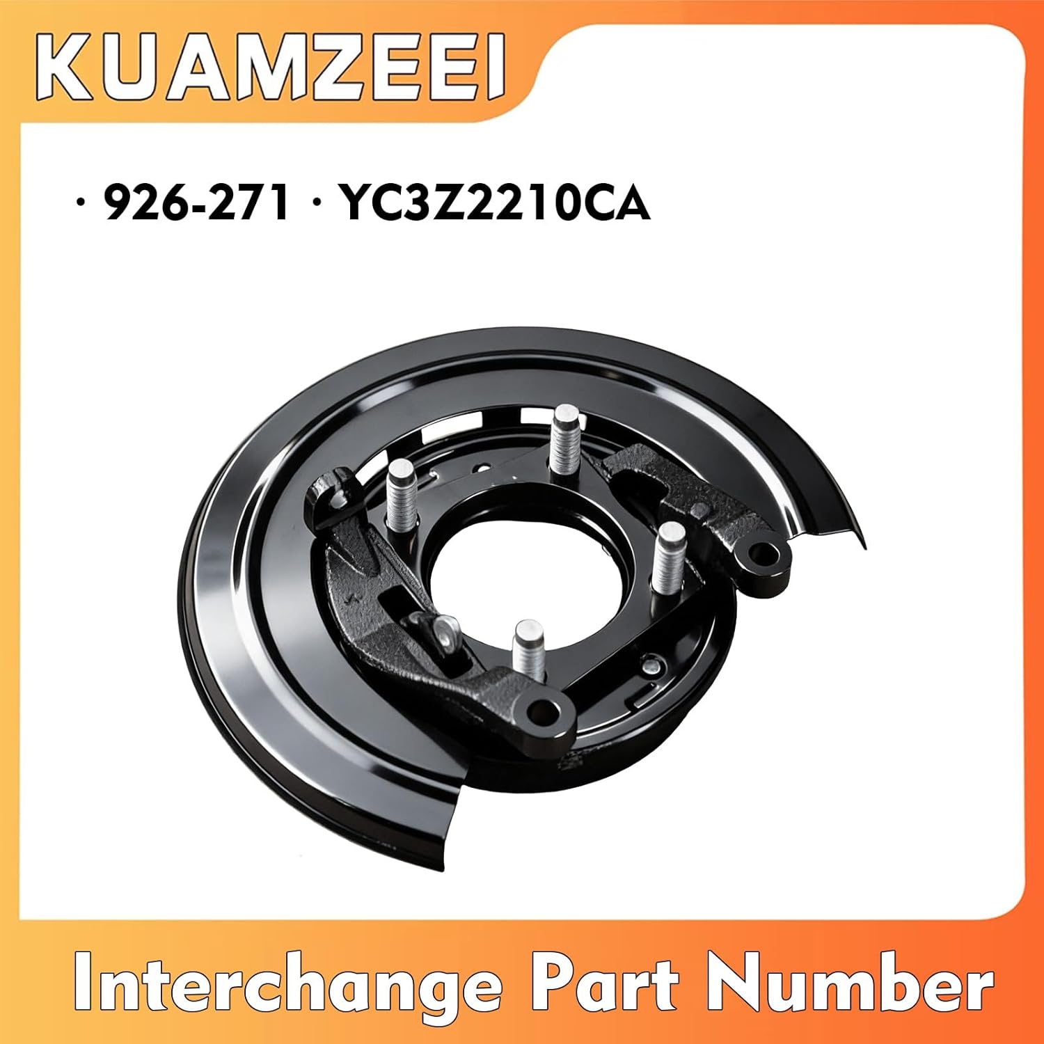 926-271 Rear Left Loaded Parking Brake Backing Plate Assembly Fits for F-250 1999 F-250 Super Duty 1999-2004 F-350 Super Duty 1999-2004,for Ford Excursion 2000-2005 Replaces YC3Z2210CA