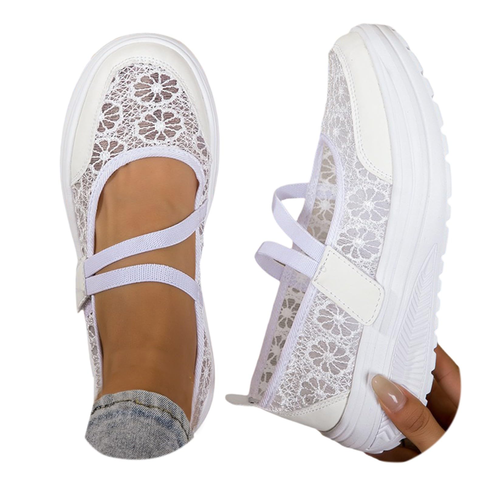 Zapatos de tirolesa para mujer, zapatos tiroleses de punta con plataforma