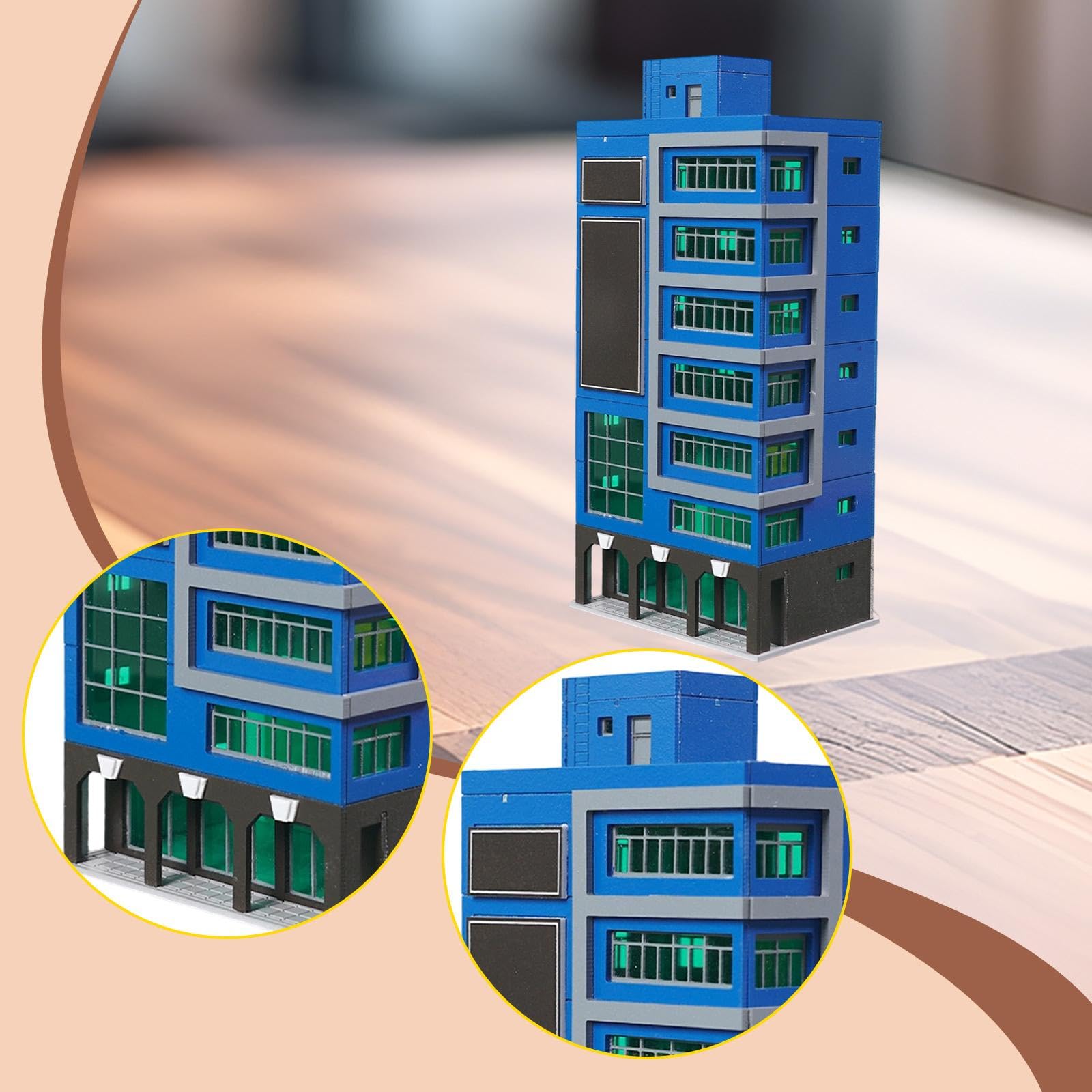 Amazon.co.jp: BreezeTrading 建築模型 現代都市建物モデル DIY