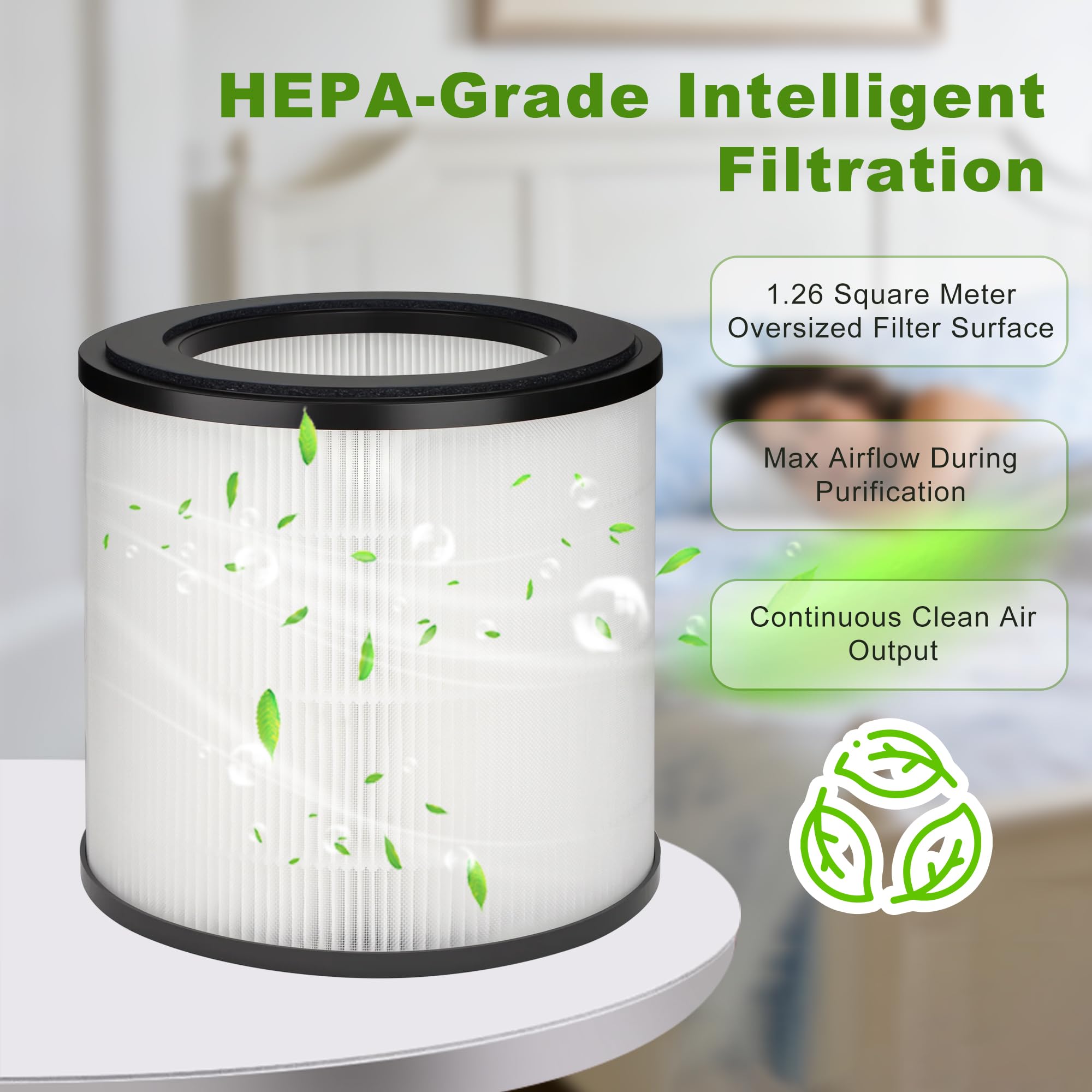 2 filtri di ricambio HEPA compatibili, Per Philips Purificatore Aria, Per Philips purificatore d'aria serie 800 AC0820/30 AC0819/10 AC0830/10 AC0820/10,Per Purificatore d Aria FY0194/ 30 e FY0293/30
