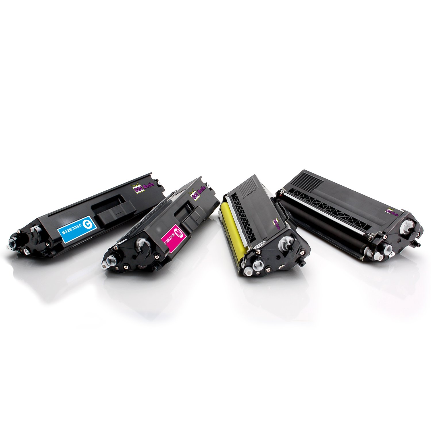 Multipack - 4x compatible Toner Cartridge to Brother TN 321 / TN 326 BK/C/M/Y | Black for 4500 & Colour for 3000 pages | suitable for Brother DCP-L8400CDN DCP-L8450CDW HL-L8250CDN HL-L8350CDW MFC-L8650CDW MFC-L8850CDW