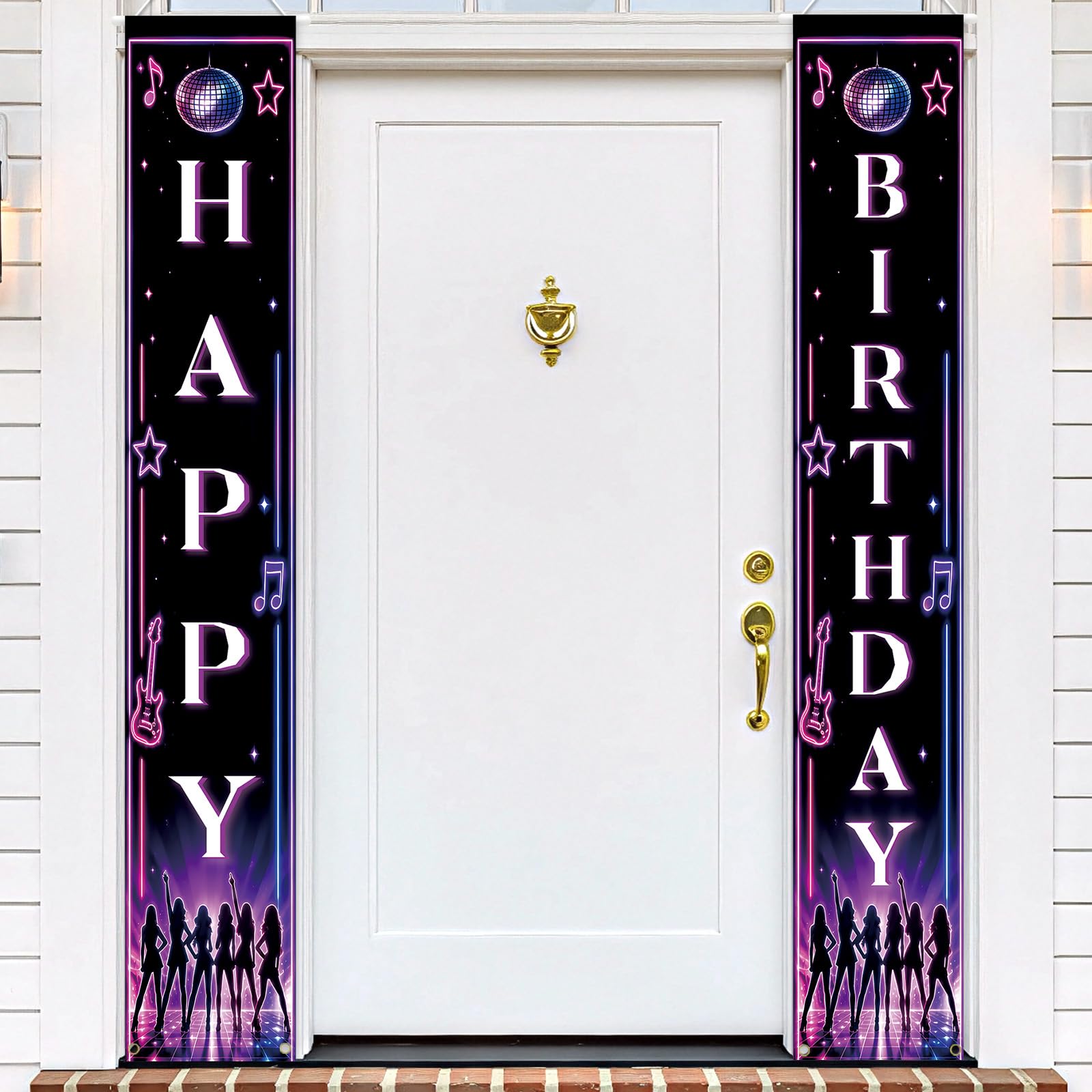 Katseye Birthday Couplets Banner Set 180x90cm Vertical Door Decoration