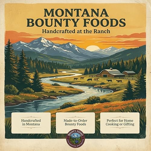Vista 8 de Bounty Foods Huckleberry Jam - Fruta silvestre recogida a mano de 9 onzas cultivada en bayas de Montana – desayuno, postres, coberturas, rellenos
