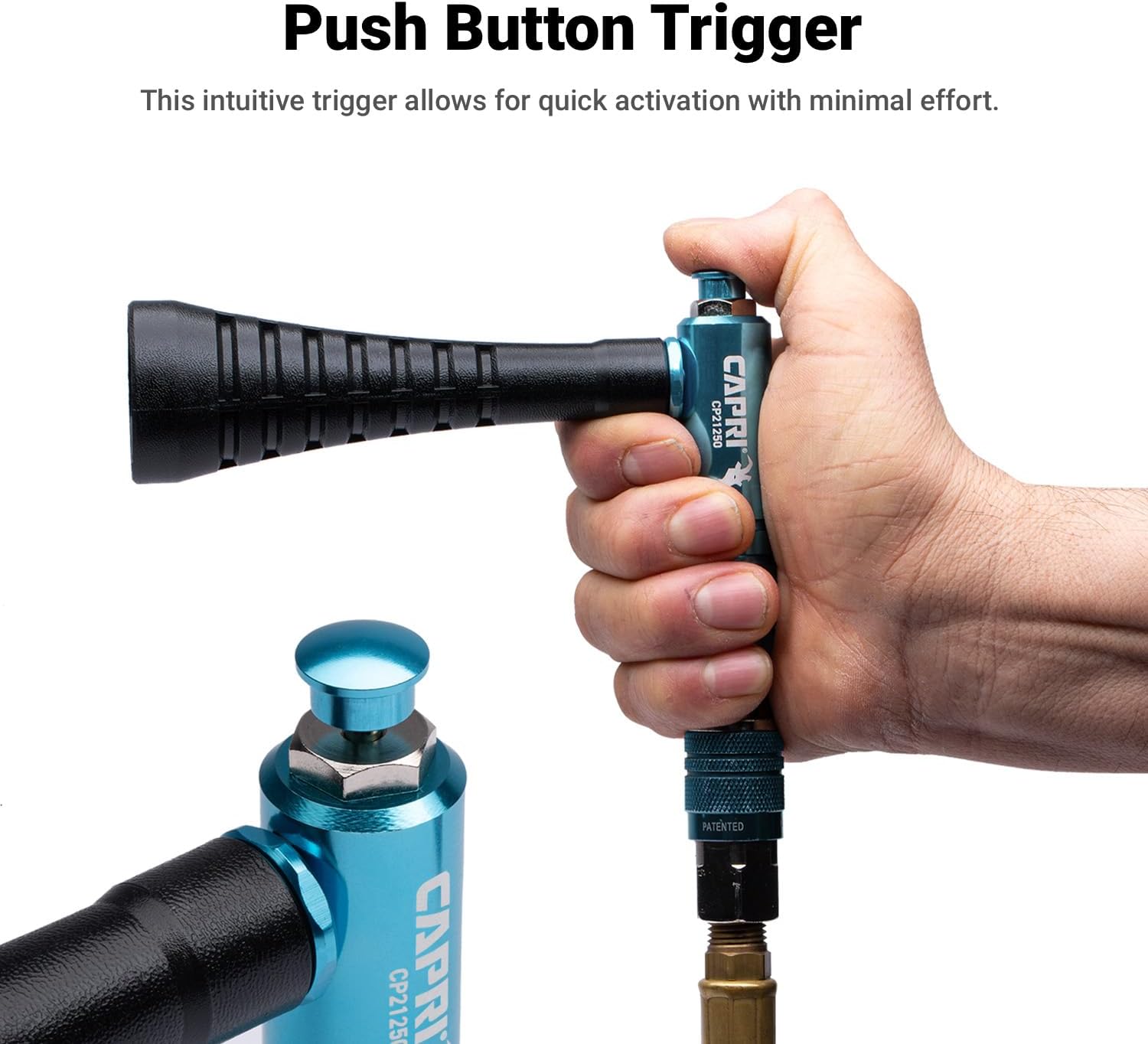 Capri Tools Sandstorm Air Blow Gun with High-Velocity Whirlwind Nozzle