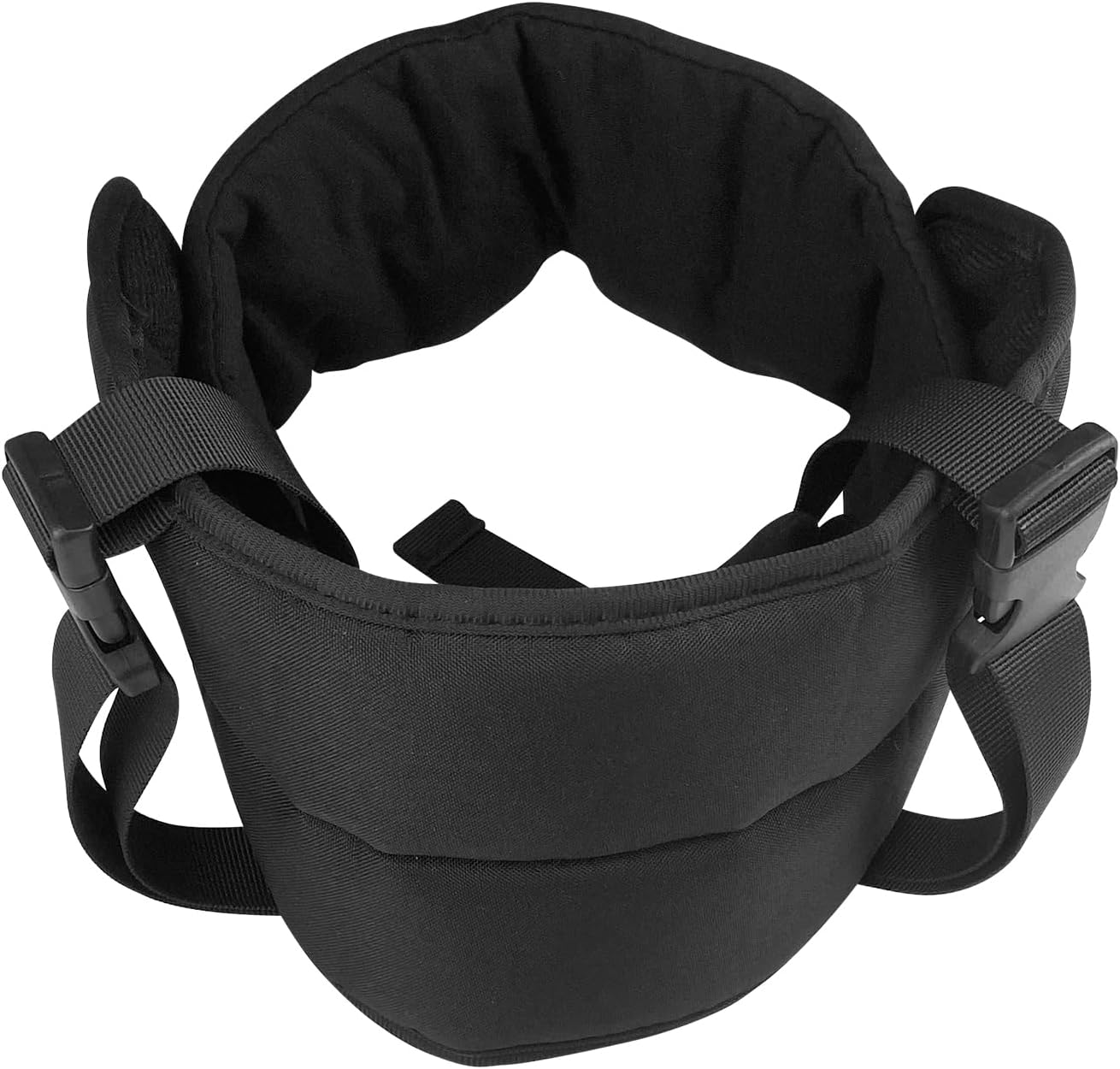 Pryzmax Oreiller de Voyage, Coussin Tur de Cou Avion, Support Cervical avec Masque pour Les Yeux, Oreillers d’avion pour Long vol, pour Voiture, Train, Bureau, Voyage, Camping, Maison, (Noir)