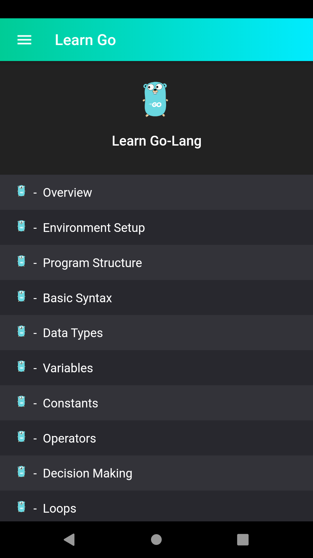 Learn Go-Lang Programming: app su Amazon Appstore